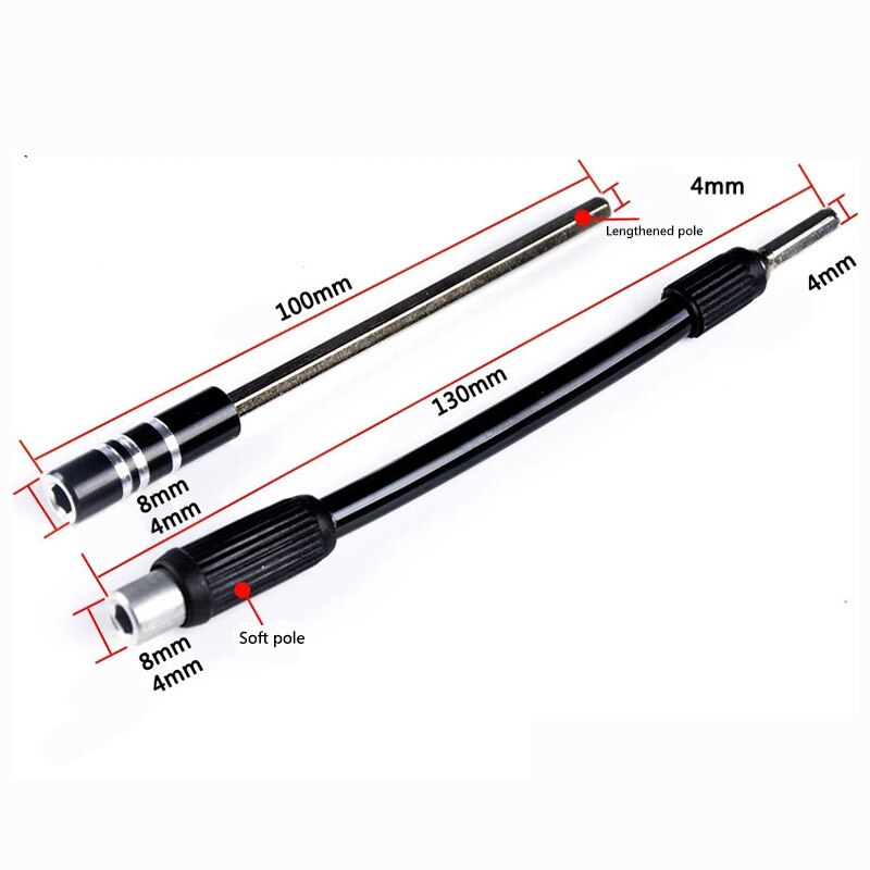 Verlängerung Stange verhexen Stock Bohrer Universal--fest/flexibel Biegsamen Erweitert Verlängerung Magnetische Welle 4mm Schraubendreher bisschen Halfter