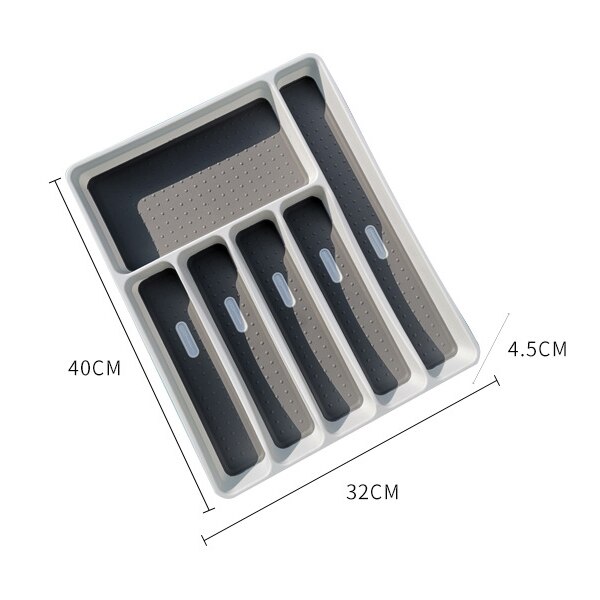 Keuken Lade Organizer Tray Lepel Bestek Doos Draagbare Opslag Houder Rack Keuken Benodigdheden FP8