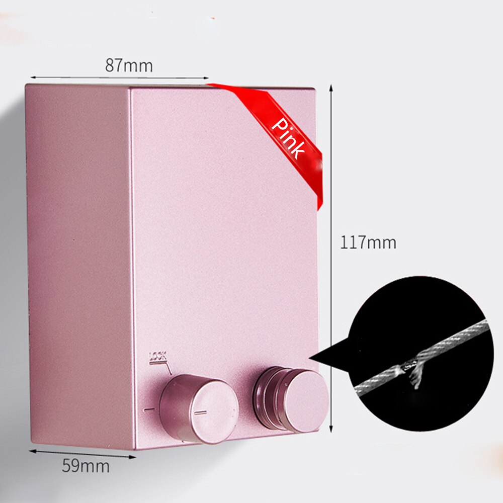 ADOREHOUSE-tendedero retráctil para colgar en la pared, colgador de ropa para interior, suministros de almacenamiento de ropa para el hogar: Pink