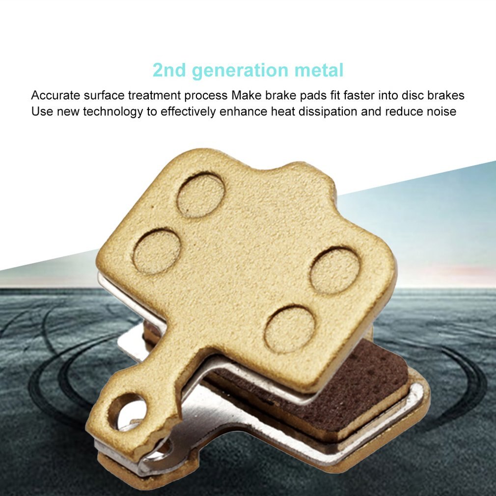 (P202BP) pastillas de freno de disco metálicas para Sram Avid MTB, pastilla de freno hidráulico semimetálica, 1 par de oro para Shimano