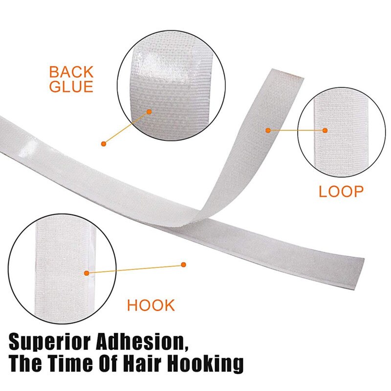 Extra Strong Self Adhesive Hook Loop Strips Heavy Duty Back Sticky Fastening Tape Nylon Adhesive Double Sided Strips Fastener