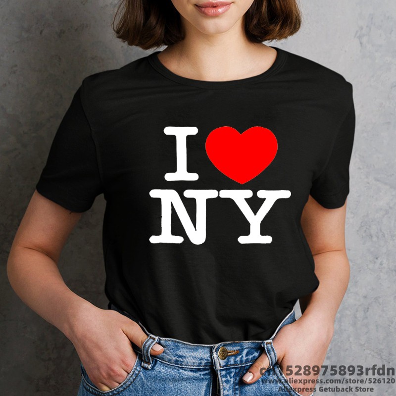 I Love Paris Vrouwen Grappige Print T-shirt Zomer Korte Mouw Zwart Wit Roze Kleuren Tops Tee Meisje Y2k Harajuku Kleding