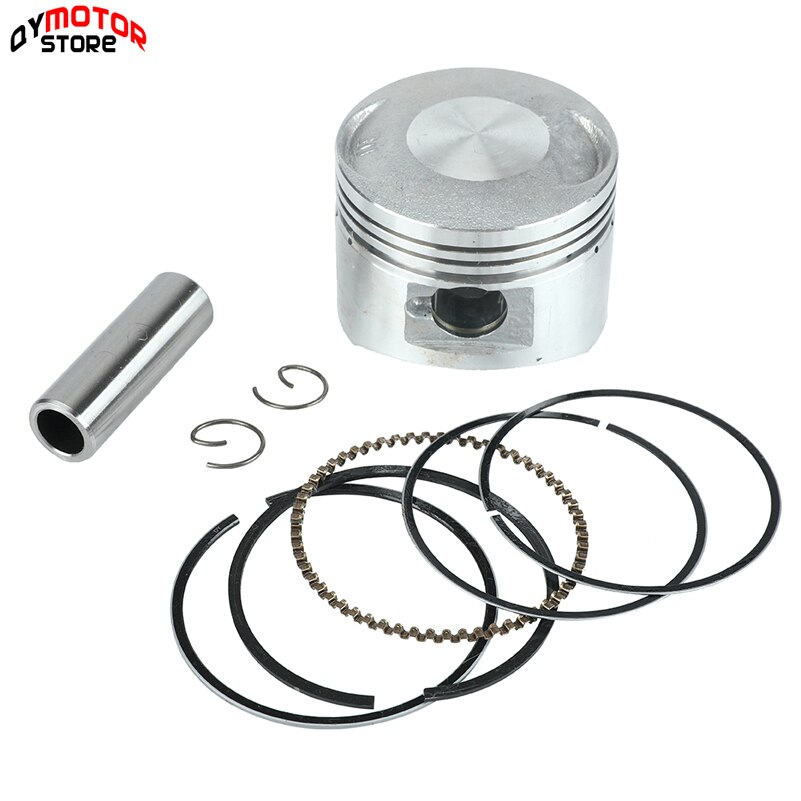 LIFAN LF110cc 125cc Engine Piston Kit 52.4mm Piston 13mm Pin Piston Ring Set Fit Dirt Pit Bike ATV Quads Go Kart Motorcycle: Default Title