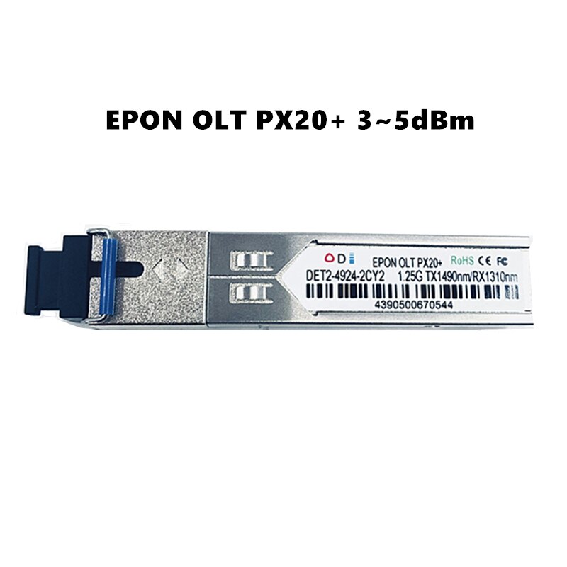 EPON OLT – émetteur-récepteur optique FTTH PX, module de solution SFP pour OLT1.25G 1490/1310nm 3-7dBm Ethernet SC OLT: 20P1