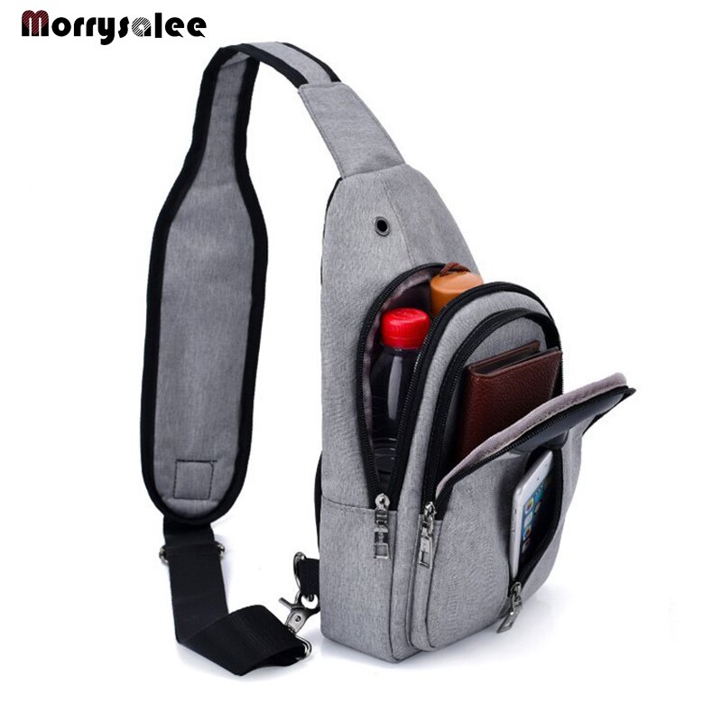 Unisex anti-diefstal heren usb borsttas heren verborgen schoudertassen casual retro crossbody tas canvas motor sling tassen