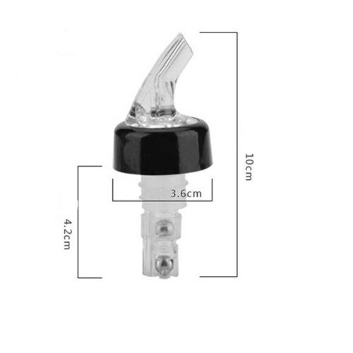 6x Schnaps Geist Spalt Messen Wein Schuss Ausgießer Flasche Spender Barware Werkzeug USA