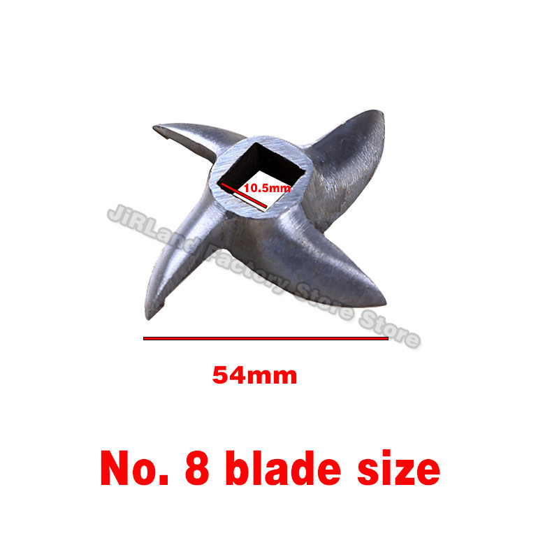 304 Edelstahl Fleischwolf Klinge Fleischwolf Platte Scheibe Ersatzteil für 8 # Typ manuelle Fleischwolf Fleischwolf Messer Zubehör: Blau