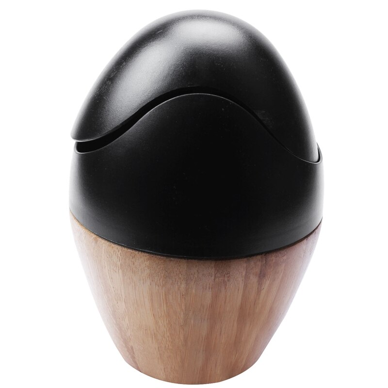 Waste Bins Mini Desktop Trash Can Wooden Garbage Dust Case Holder Rubbish Bin Rolling Cover For Office Home