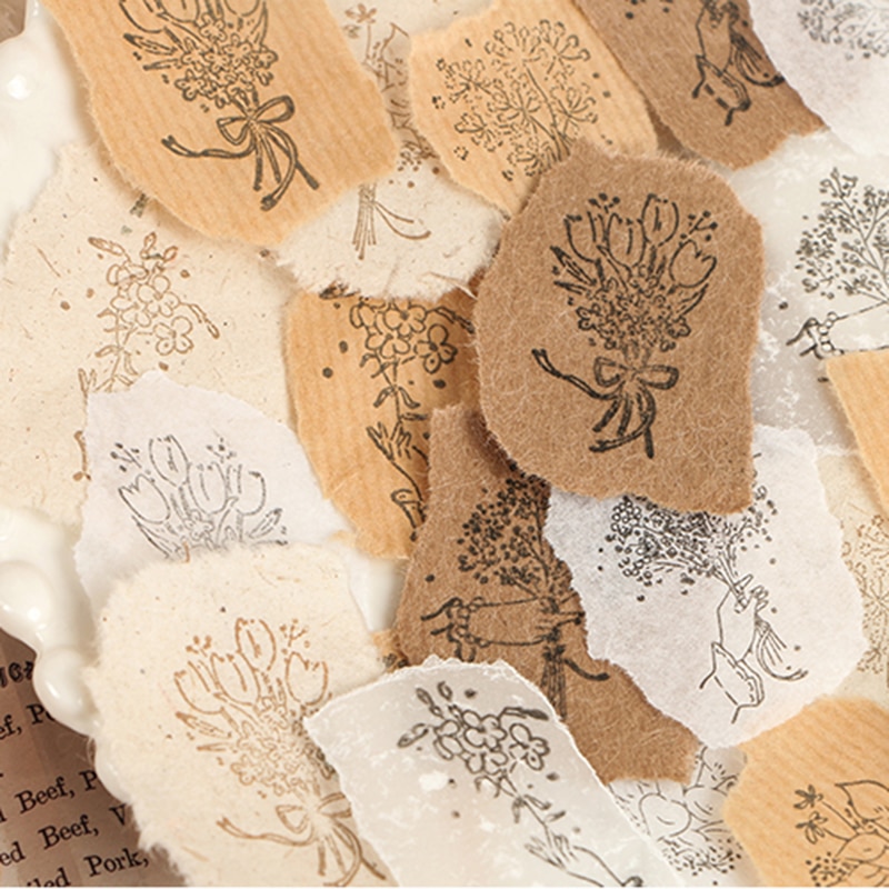 Xinaher vintage tulipan lilje bukett dekorasjonsstempel tre gummistempler for scrapbooking skrivesaker gjør-det-selv håndverk standard stempel