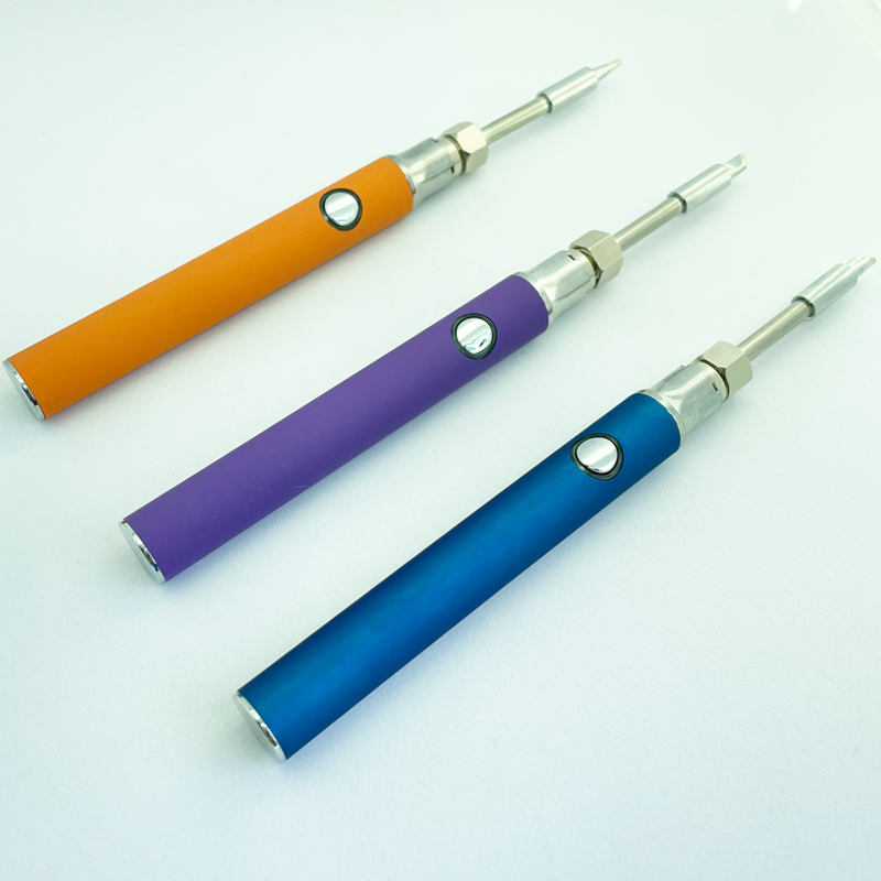 Pluma de carro de batería de 510 hilos, pluma de potencia inteligente de voltaje ajustable, Mini Kit de soldador con cargador USB