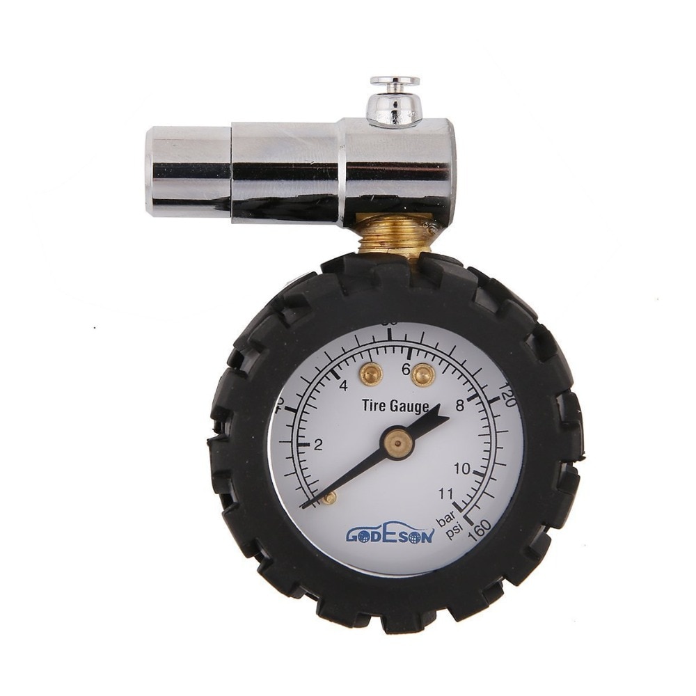 Godeson Presta Valve BicycleTire Pressure Gauge 0-160psi and 0-11bar