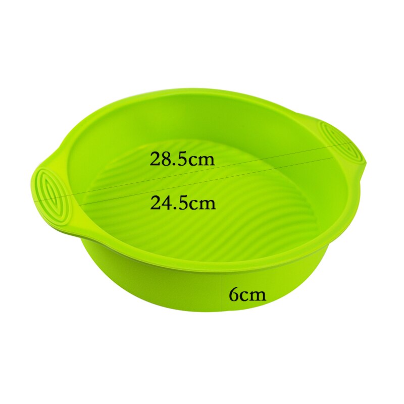 Molde de silicona para Tartas Transhome 3D de 29x24,5x6 cm, molde redondo para hornear, utensilios para repostería, utensilios para Tartas, utensilios para hornear