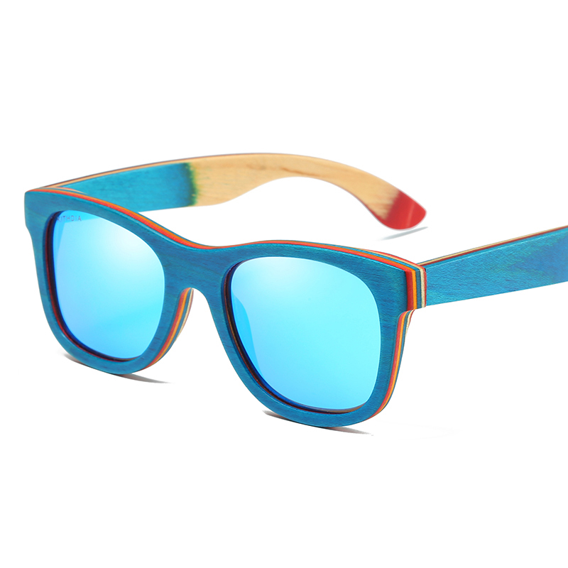 GM Sonnenbrille aus natürlichem Bambus und Holz, VIP-Handbuch, polarisierte Brille, Luxusmarke, , abbaubare Brille, Geschenkbox: Rose verrotten