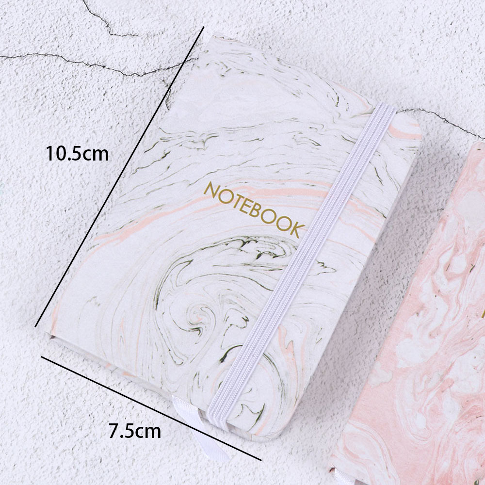 Japanese Stationery Marble Designs Notebook Hard Cover A7 Planner Notepad Diary School office Supplies Escolar