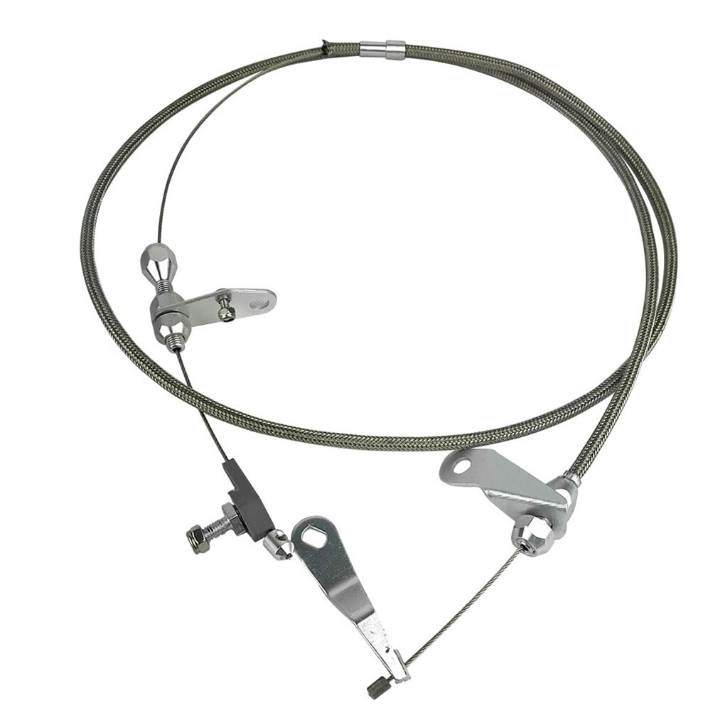 Stainless Steel Braided Car Kick Down Cable Detent Transmission Kickdown Trans Replacement for Ford C4