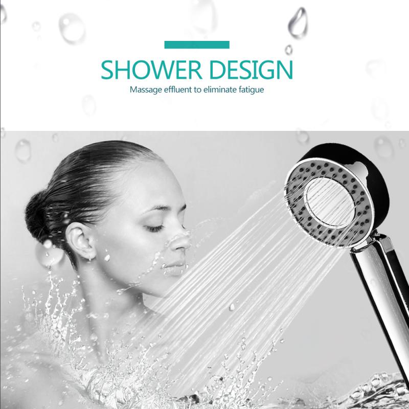 Multifunction Double-sided Handheld Shower Head High Pressure Water Saving Round ABS Shower Sprayer Rainfall with Pause ON OFF!