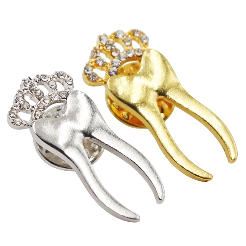 Broche molaire en forme de couronne dentaire, , accessoire de décoration, broche molaire, dentiste, hygiénique