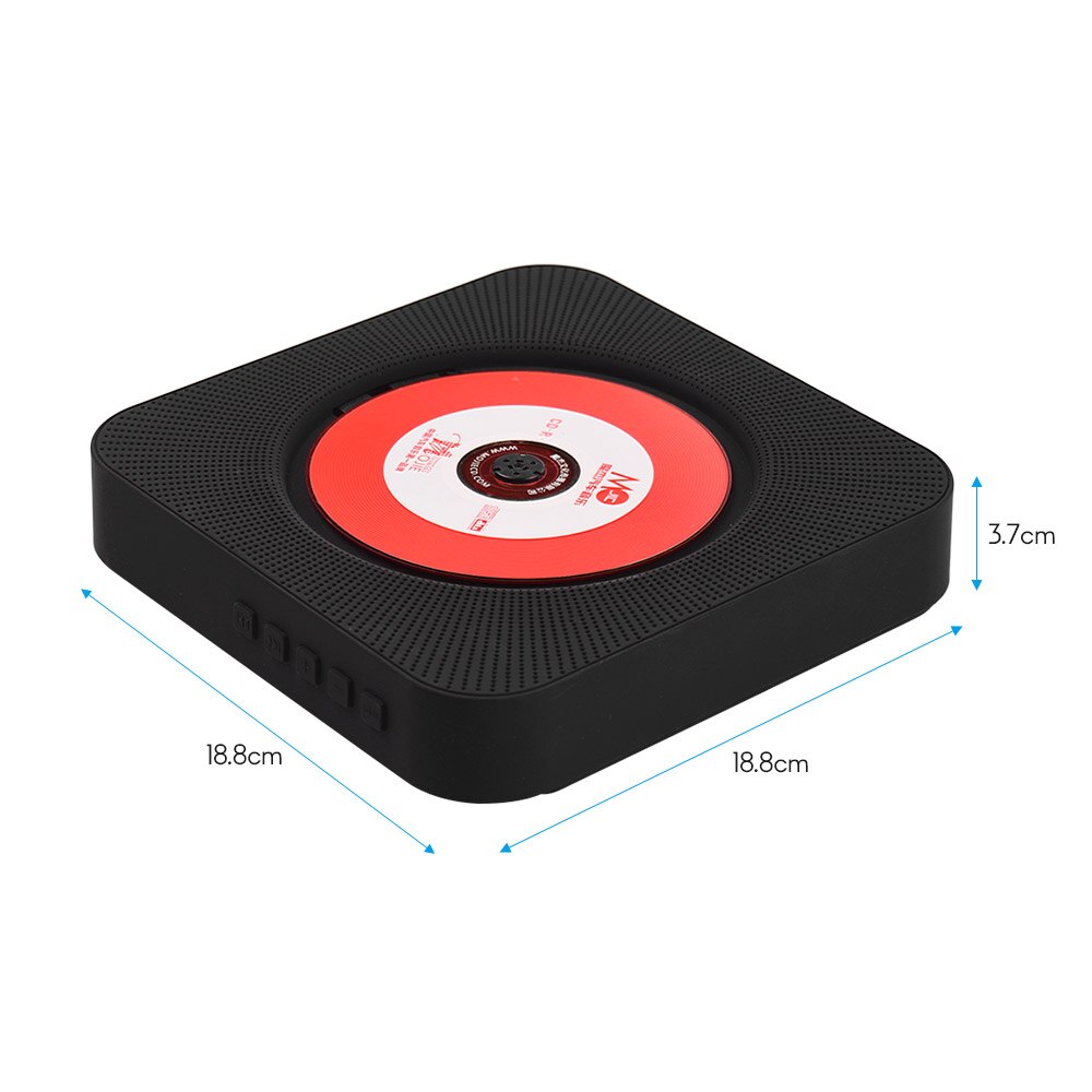 Portable wall-mounted CD player music amplifier audio with remote control support BT / USB / FM mode multiple models plug