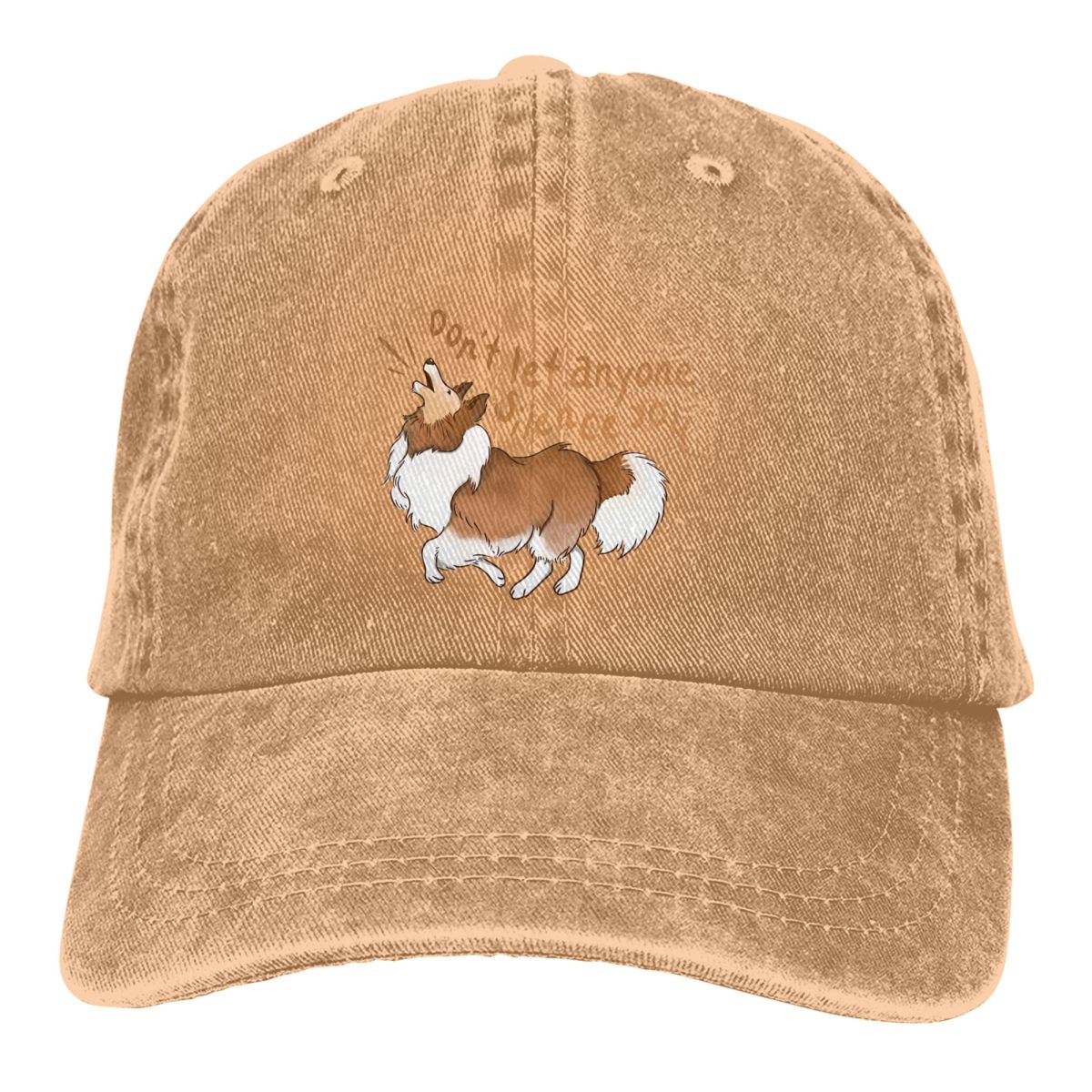 Ébatter Sheltie Shetland berger ne laissez pas n'est pas le Silence vous casquettes de Baseball casquette à visière Collie chien pare-soleil chapeaux pour hommes femmes: Kaki