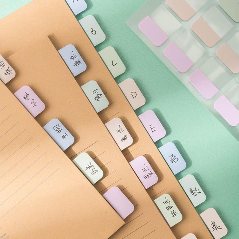 4 Vellen Macaron Index Stickers Kawaii Briefpapier Dagelijkse Planner Label Memo Stickers Diy Scrapbooking Sticker Classificeren Marks