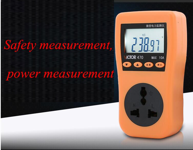 Power Meters 220v Digital Wattmet Universal Socket Energy Meter Watt Monitor Electricity Consumption Measuring Socket Analyzer