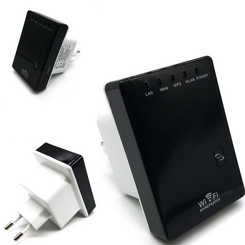 300M Wireless Repeater Dual Network Port Network Signal Amplifier WiFi Router Wifi Range Extender Router Wi-Fi Signal Amplifier