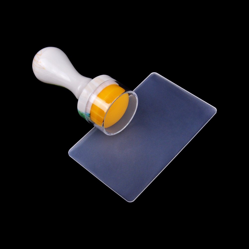 Buitee Clear Jelly Silicone Nail Stamper With Scrapet Nail Art Stamping Tool Set For DIY Nail Stamping Manicure Nail Decoration: Set 5