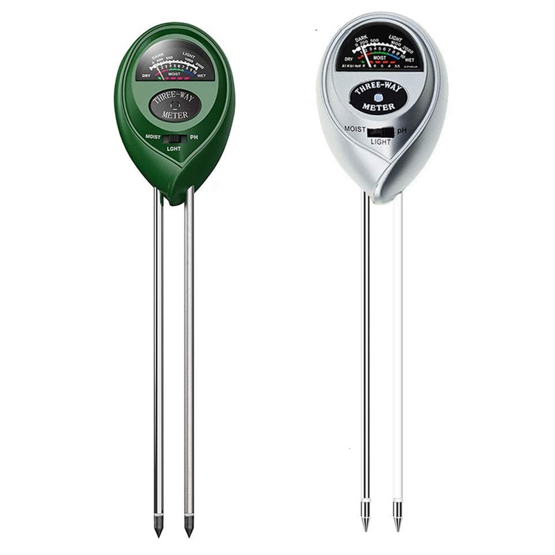 Jordfugtighedstester 3- i -1 jordfugtighed lys og ph surhedstester plantetester jordfugtighedssensor måler plantepleje hygrometer vand