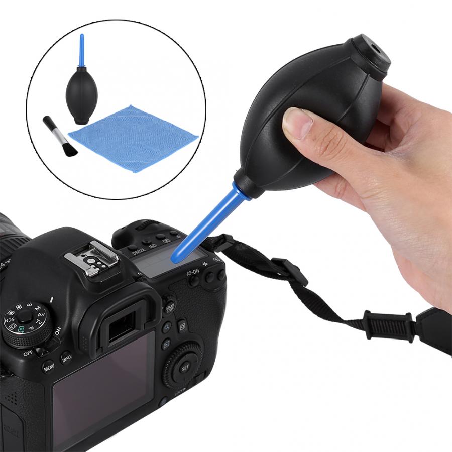 Sensor Cleaning Camera Lens Screen Cleaning Dust Blower Brush Cleaning Cloth Kit For DSLR Cameras Dslr Camera