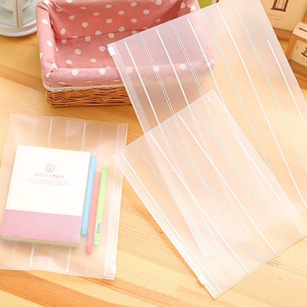 Transparent Office Document File Holder File Bag Ticket Pocket For School Office Supplies Stationery Ticket Picture Office Items