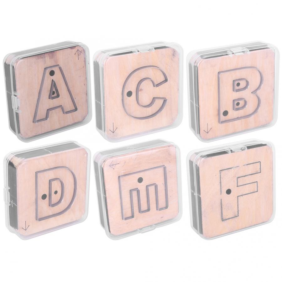 Hole Punching Capital Letter Leather Crafts Punching Tools Hole Puncher DIY Cutting Dies Mould Desktop Punching