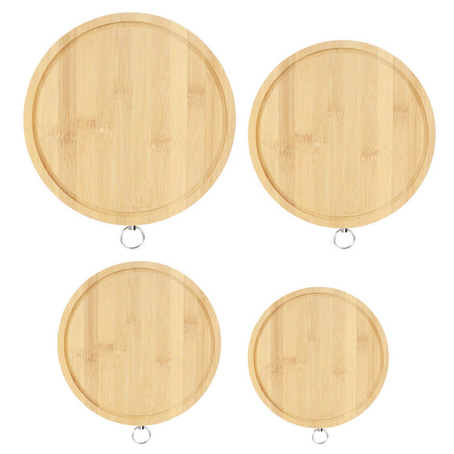 Wooden Cutting board Round Bamboo Cutting Board Dough Vegetable Chopping Board for Home Restaurant Kitchen Use Cutting board