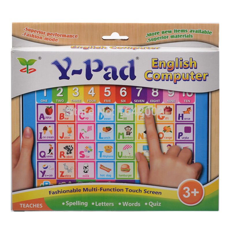 Englisch ABC Computer Pädagogisches Spielzeug für freundlicher, ypad Lernen Maschine freundlicher Tablette mit 10 Anzahl und 26 Alphabet Lernen