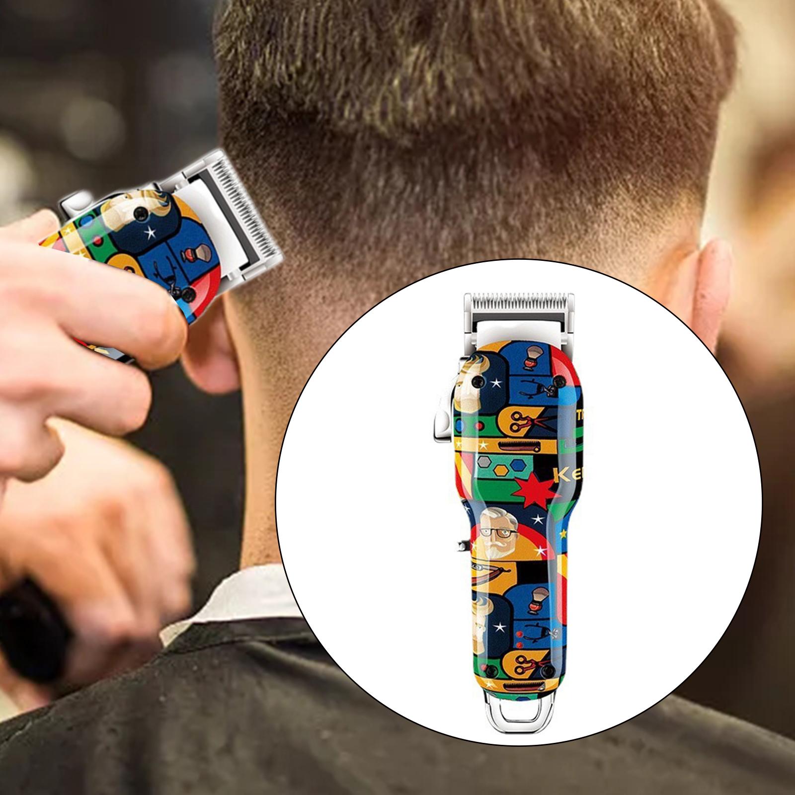 Electric Hair Clipper Hair Cutting Kit Grooming Graffiti for Home Use