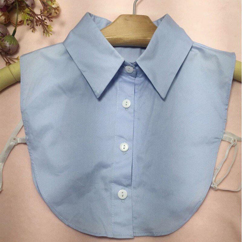 Vrouwen Volwassen Kant Solid Revers Nep Kraag Shirt Dame Afneembare Kragen Blouse Das Kleding Accessoires