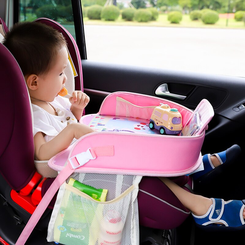 Multifunktions baby sæde bord opbevaring børn bil sikkerhed sæde bakke plader vandtæt drikke mad mad baby hegn bærbare bil sæder
