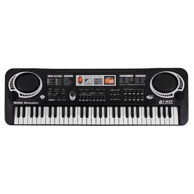 MQ 61 Keys Digital Music Electronic Keyboard Key Board Electric Piano Children Eu Plug