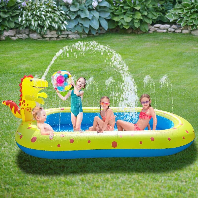 Zomer Outdoor Tuin Sprinkler Spelen Speelgoed Baby Spelen Mat Gazon Games Pad Baby Water Mat Klopte Pad Opblaasbare Spray Water kussen