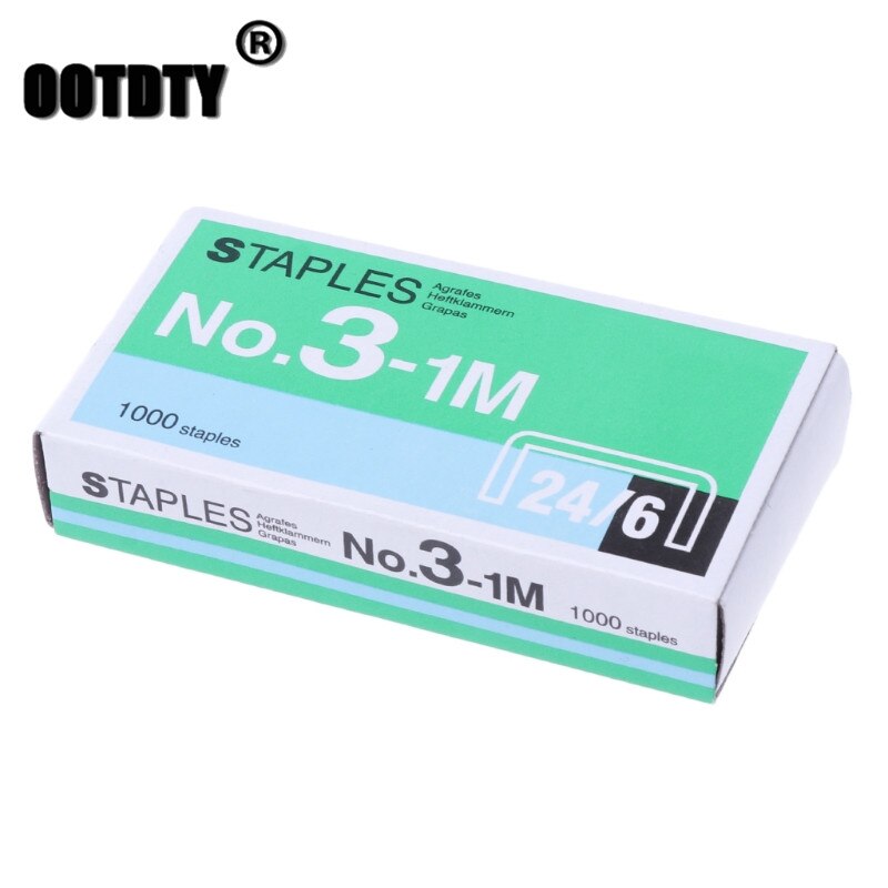 1000Pcs/Box 24/6 Metal Staples For Stapler Office School Supplies Stationery