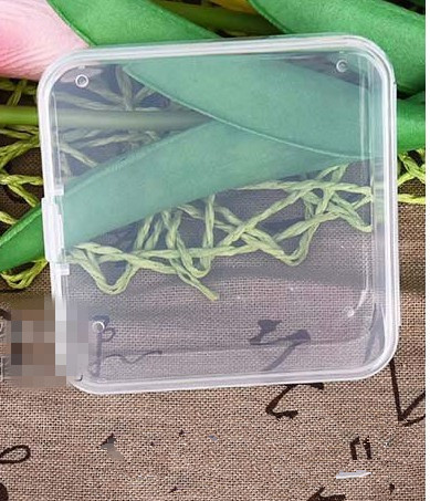 Caja de plástico pequeña con tapa transparente de 4 tamaños para guardar piezas y herramientas, caja para presentación de joyas, caja de tornillo, contenedor de cuentas,: A75 75X75X20mm