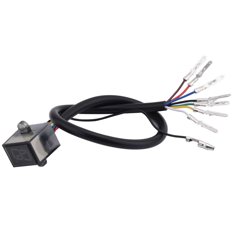 6 Speed Motorcycle Digital Display Motorcycle 1-6 Level Ecu Plug Mount Speed Gear Display Indicator Waterproof