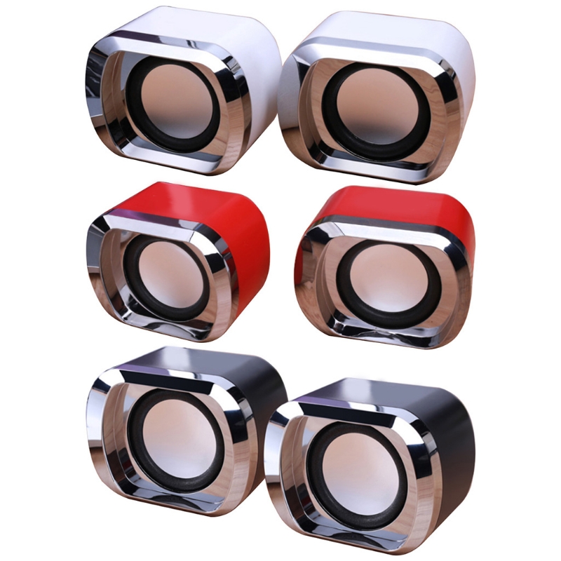USB Wired Computer Speakers AUX Input USB Powered Bass Reinforcement Mini Speaker for Laptop Desktop