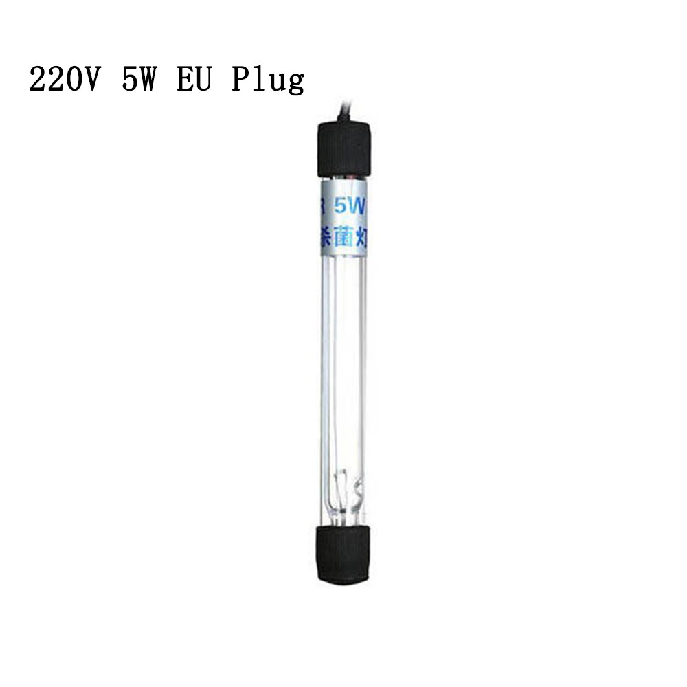 Aquarium UVC Lamp Lichten Sterilisator UV Lamp Aquarium Verlichting Aquarium Bactericide UV Desinfectie Waterbehandeling Purifier: 220V 5W EU Plug