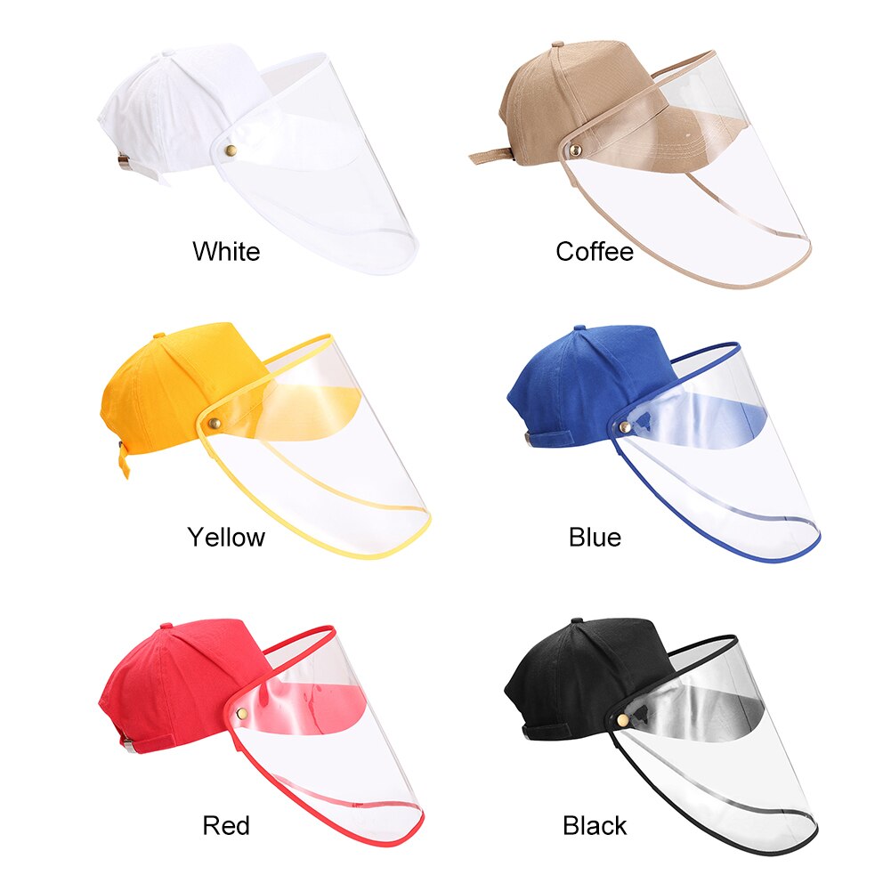 Anti-dug hatte aftagelige hatte virus lukket ud baseball hatte aftageligt beskyttelsescover unisex uv beskyttelse caps