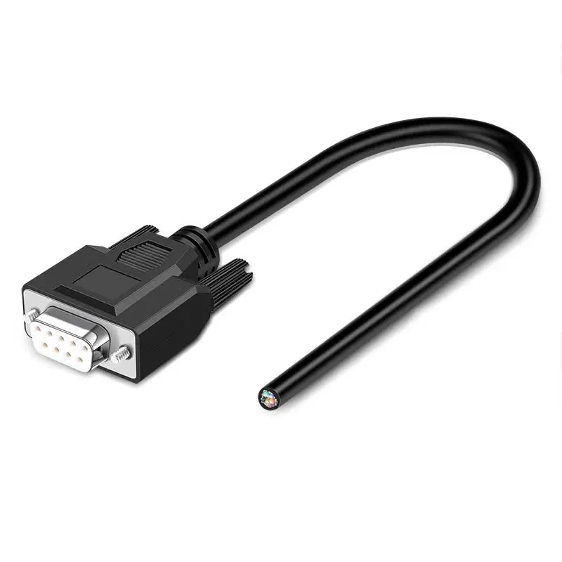 DB9 DB15 DB25 Connector Cable 24AWG 9/15/25 Pin Soldering-free Signal Line Male Female RS232 Serial Port Plug Shielded Data Wire