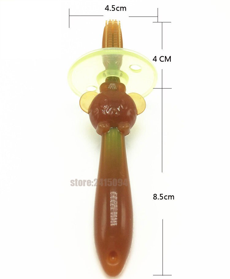 Cepillo de dientes de hoja blanda, cepillo de dientes de silicona flexible Nano plateado, cepillos de dientes de entrenamiento, herramienta de cepillo de cuidado bucal Dental