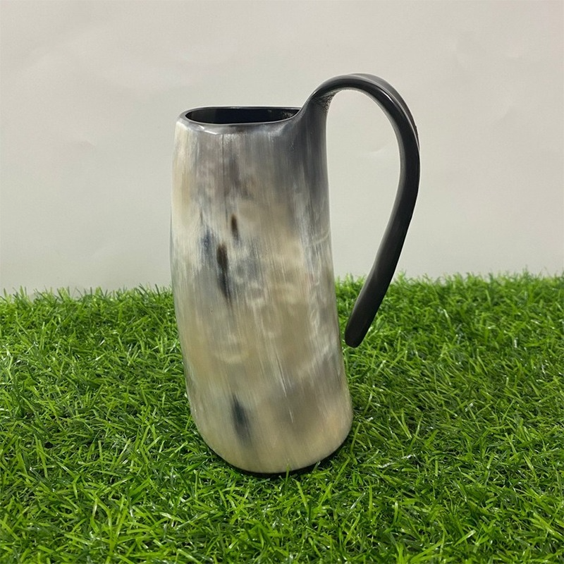Tazza di corno di bue fatta a mano artigianato bicchiere da Whisky bicchiere da vino bere caffè vichingo tazze da tè Dropshipping commercio tutto'ingrosso più venduto