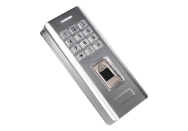 Metal 100 brugere udendørs rfid fingeraftryk adgangskode tastatur adgangskontrollæser til sikkerhed dørlås systemportåbner brug