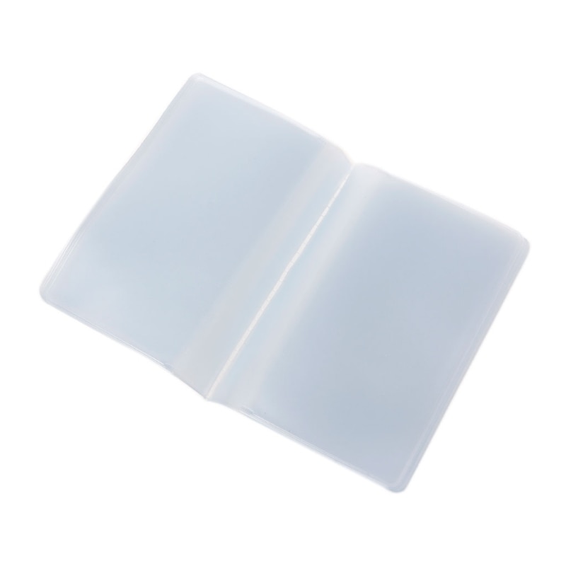 Thinkthendo plast pvc genomskinlig påse namn id kreditkortshållare väska organizer keeper ficka