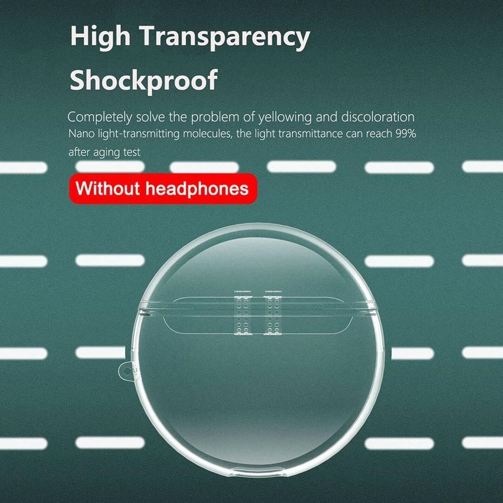 Hoesje voor huawei freebuds 3 oordopjes schokbestendig airbag bumperhoesje doorzichtig haakje voor honor flypods freebuds 2 pro hoesje